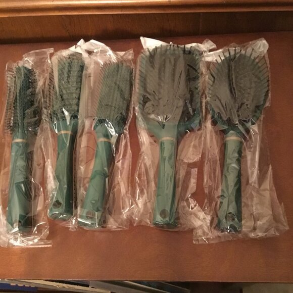 5-Piece Professional Green Hairbrush Set - Picture 1 of 2